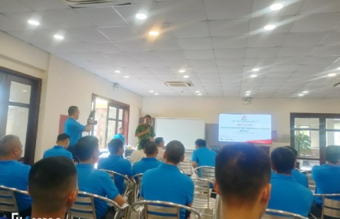 THÉP VIỆT - SING THAM DỰ TẬP HUẤN ĐÀO TẠO AN TOÀN VIÊN NĂM 2025 DO CÔNG ĐOÀN TỔNG CÔNG TY THÉP VIỆT NAM TỔ CHỨC